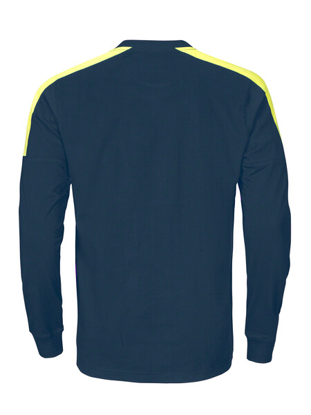 2020 T-shirt LS navy/HVyellow L