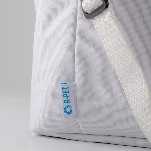 Borsa Termica In R-Pet Con Interno Argentato - Bianco