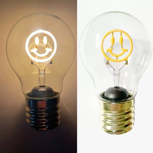 LED decoration in the shape of a light bulb - WHITE