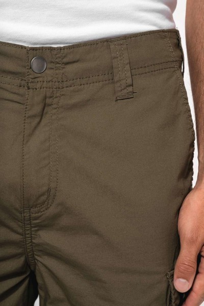 Men's Lightweight Multipocket Bermuda Shorts - Light Charcoal / 40