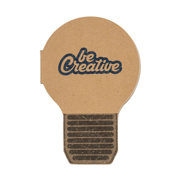 Samolepiaci blok na poznámky na zákazku CreaStick Bulb Eco