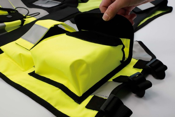 Tactical Safety Vest "Bonn" - Black / M/XL