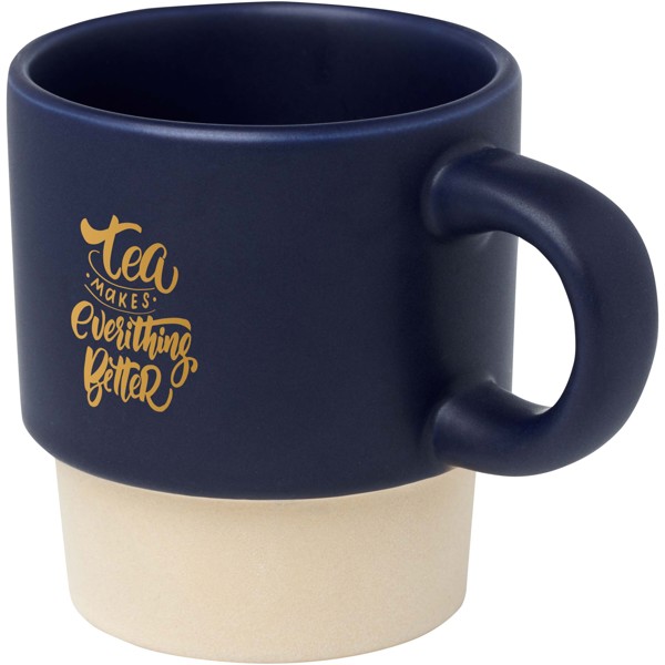 Tasse à espresso empilable Olympia de 130 ml avec fond en argile - Marine