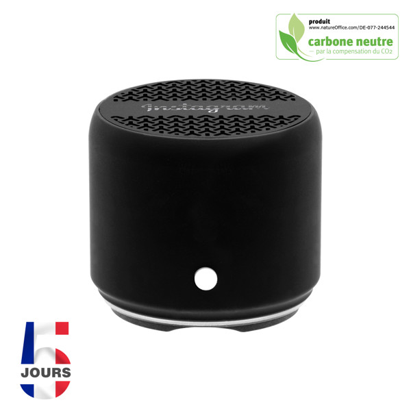 Levo, Enceinte Métallique Bluetooth / Gomme Noire / Noir Mat-