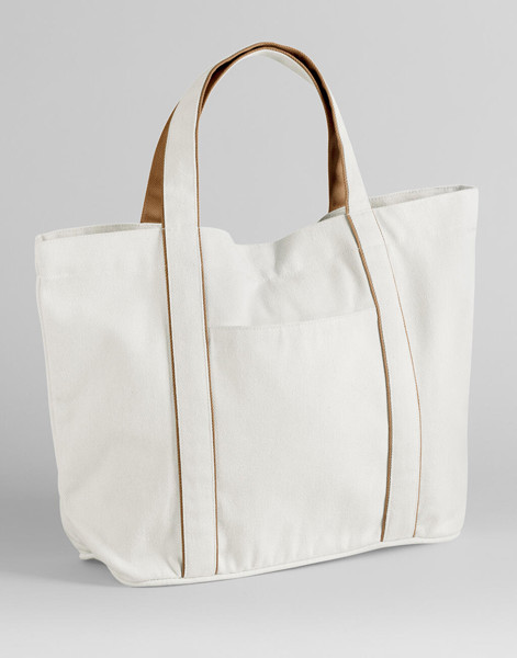 Courtside Medium Tote - Soft White / Bottle Green / ONE SIZE