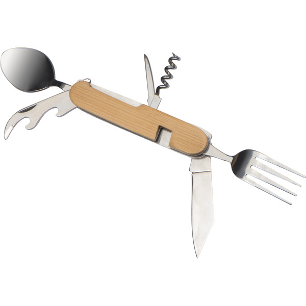 CONNOR Multifunkcionális bicska szett kempinghez - Beige