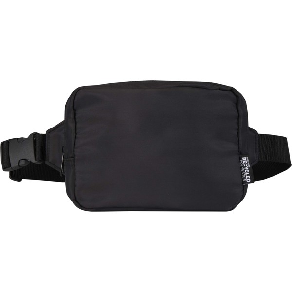 Sac bandoulière de voyage Trip Aware™ de 1 L en matériaux recyclés - Noir