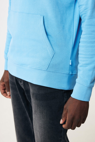 Sweat à capuche en coton recyclé Iqoniq Jasper - Tranquil Blue / XL
