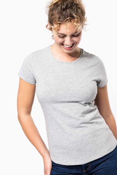 Ladies' Short-Sleeved Crew Neck T-Shirt - White / S