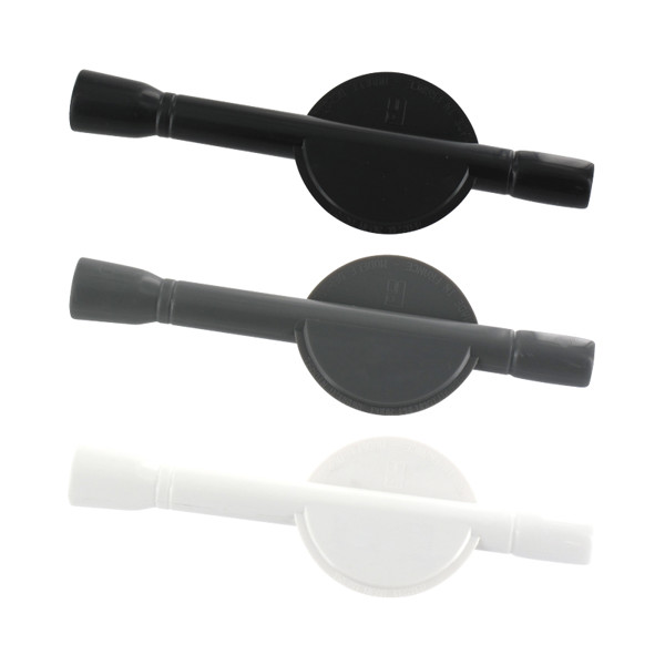 TYRE TREAD DEPTH GAUGE AND VALVE-CAP REMOVER - Blanc / Unique