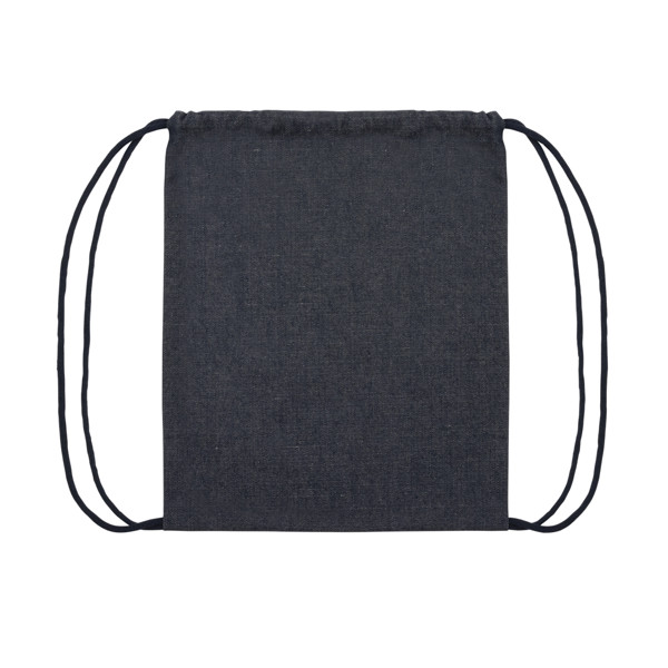 Impact Aware drawstring backpack, recycled denim 320gsm