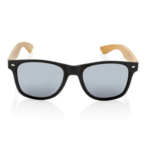 Bamboo and RCS recycled plastic sunglasses - Black