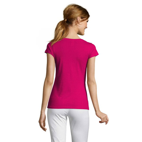 MOON T-SHIRT SENHORA 150g - FuchsiaS