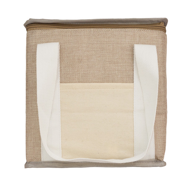 Loni insulated juta lunch bag