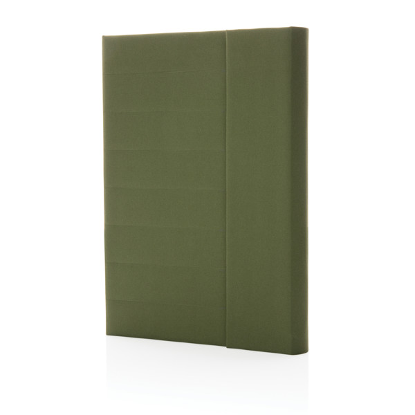 Xd Xclusive A5 notebook, magnetic closure, rPET cover - Green
