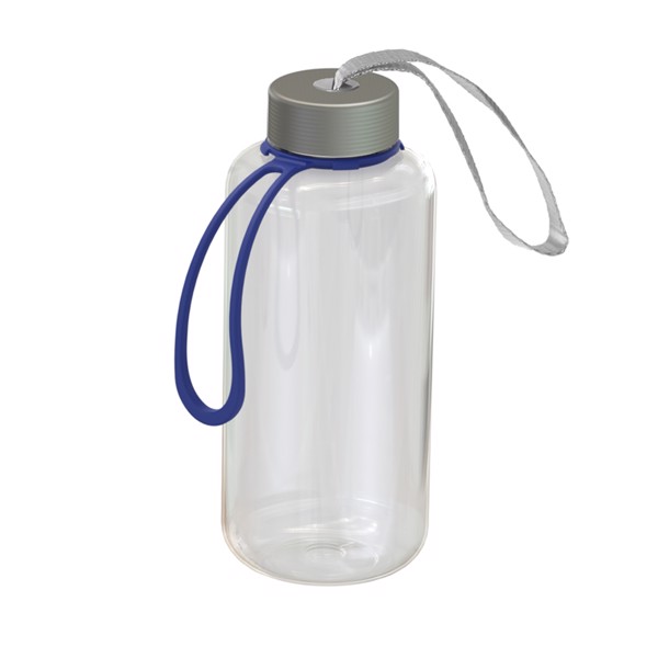 Drink Bottle "Pure" Clear-Transparent Incl. Strap, 1.0 L - Transparent