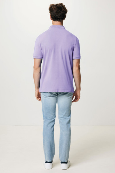 Polo en coton piqué et recyclé Iqoniq Yosemite - Lavender / XXS