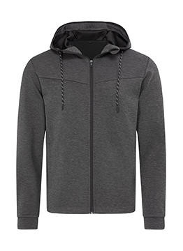 Recycled Scuba Jacket Men - Anthra Heather / M