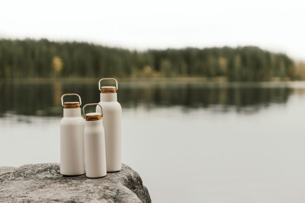 Termo fľaša VINGA Ciro 300ml z RCS recykl. ocele - Béžová