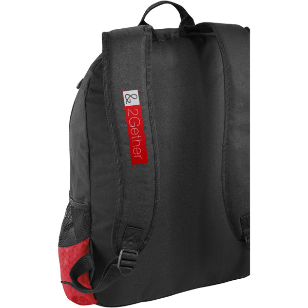 Benton 15" Laptop-Rucksack 15L - schwarz / rot