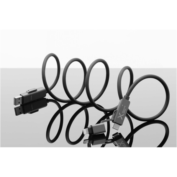 Cabo de carregamento magnético de silicone, 5 em 1, de 100 W SCX.design C59