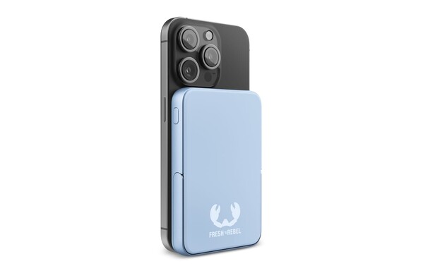 2PBM5000| Fresh 'n Rebel Compatible with MagSafe MagSafe Powerbank Wireless 5000mAh - Bleu pastel