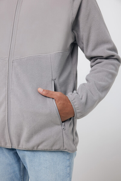 Mikrofleecová bunda IQONIQ Talung 240 g/m² - Storm Grey / 2XL