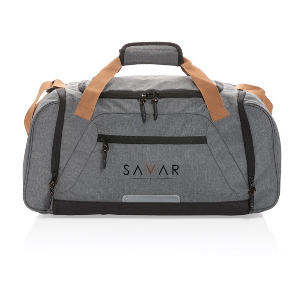 Vikend torba Impact AWARE, 55×26×25 cm, rPET - Siva