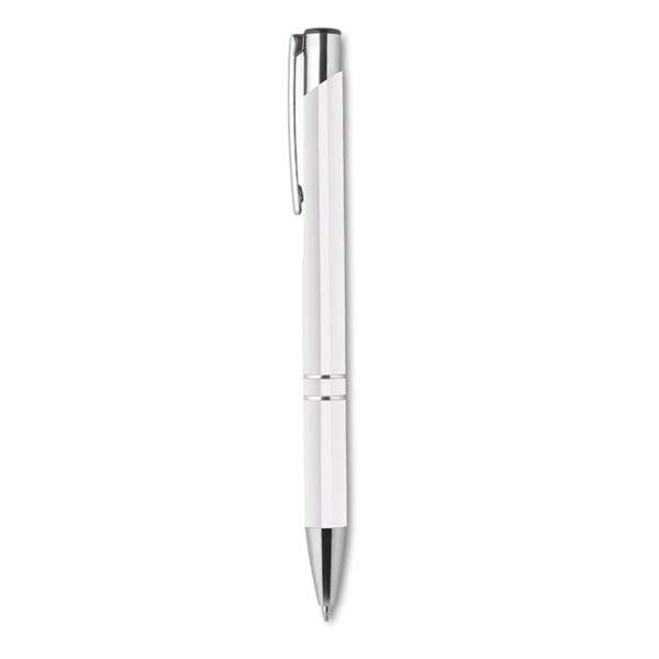 Push button pen with black ink Bern - White