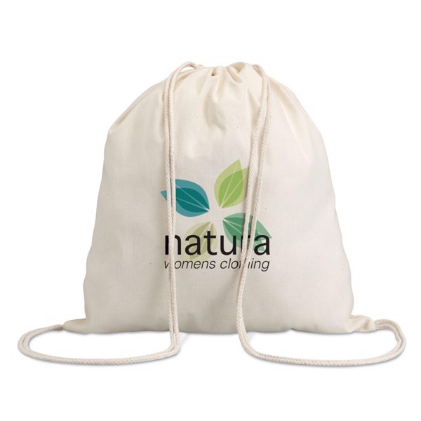 Hundred drawstring bag cotton 100g/m²,41x37cm