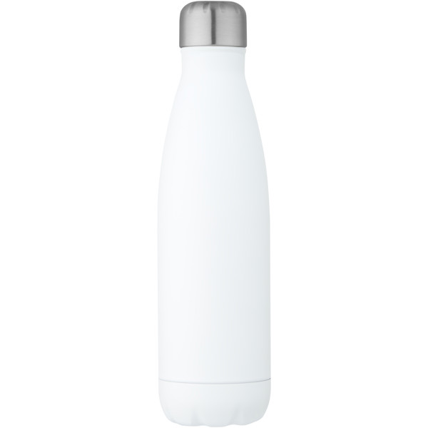 Bouteille isotherme sous vide Cove de 500 ml en cuivre et acier inoxydable recyclé certifié RCS - Blanc