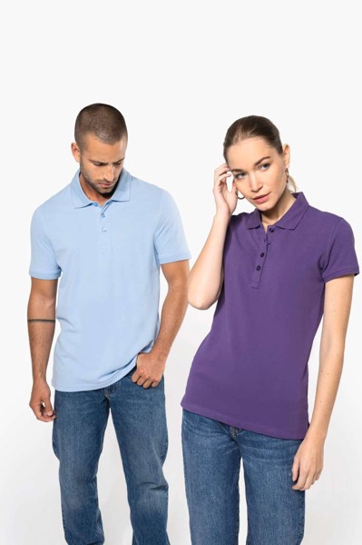 Ženska polo majica kratkih rukava od pikea - Light Royal Plava / 3XL