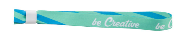 SuboWrist festival bracelet, polyester, 390x15 mm - White
