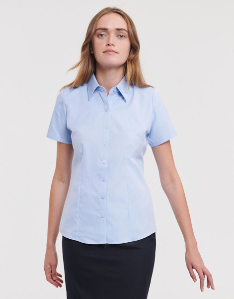 Ladies' Herringbone Shirt - White / 2XL (44)