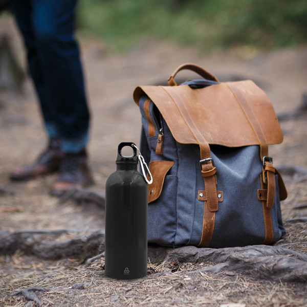 Sports bottle 500 ml with carabiner clip | Brenda - black