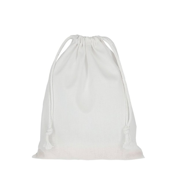 Pochon coton blanc 25x30