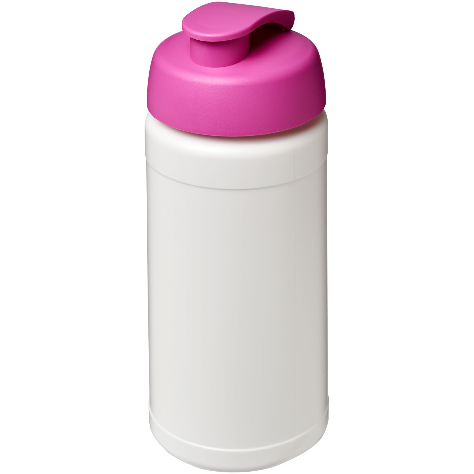 Sportovní láhev s vyklápěcím víčkem Baseline® Plus 500 ml - Bílá / Růžová