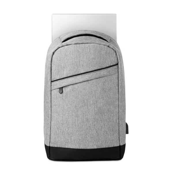 Nahrbtnik Berlin 13'' predal za prenosni računalnik, USB priključek - Siva
