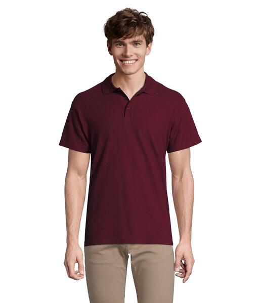 SPRING II  Polo homen  210g - BurgundyL
