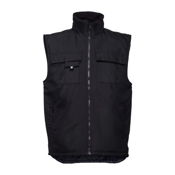 THC STOCKHOLM. Workwear padded bodywarmer - Black / XXL