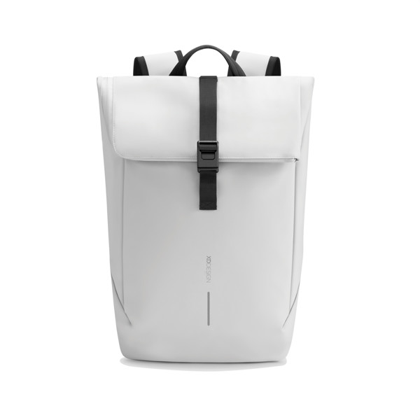 Voděodolný batoh Urban s klopou - Off White / Černá