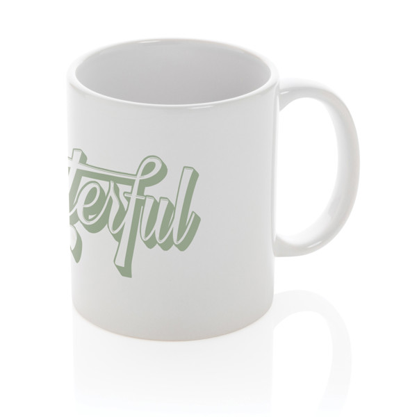 Ceramic classic mug 350ml - White / White