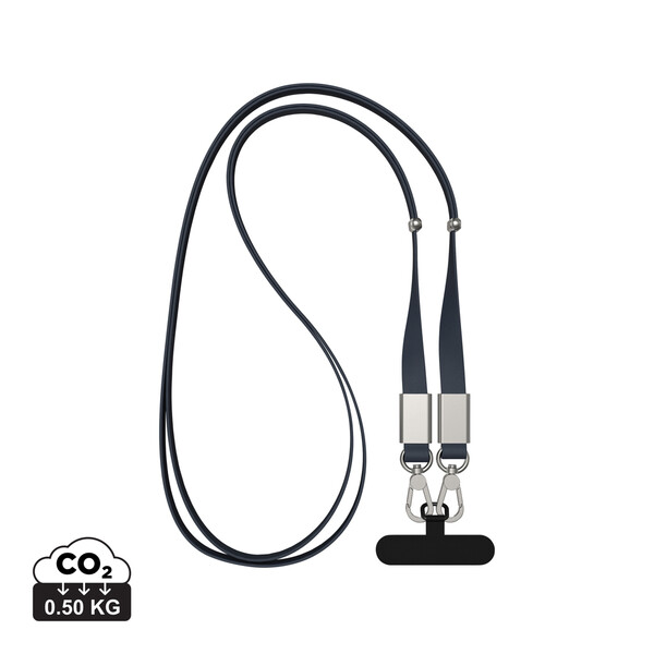 Lanière en PET recyclé RCS Nivo - Bleu Marine