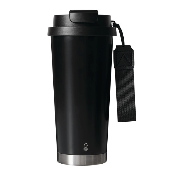 Vákuovo izolovaný cestovný hrnček Mug2go - Čierna