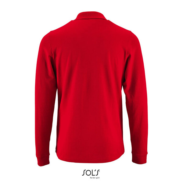 PERFECT MEN LSL POLO 180g Perfect Lsl Men - Vermelho3XL