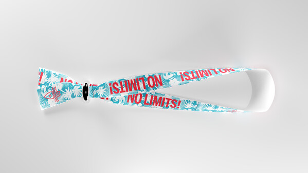Gerecycled Polyester (rPET) sublimatie polsbandjes - Full color / Metalen verwijderbare sluiting
