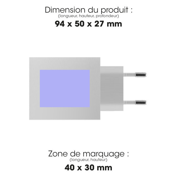 SHI - TURBO CHARGEUR SECTEUR 4 USB 5A - BLANC