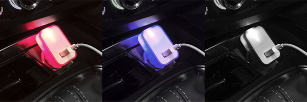 Usb-S Autós Szivargyújtó Waze - Kék / Fehér