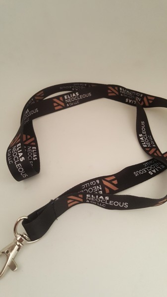 High Quality Satin Lanyards with metal hook - 15mm Width