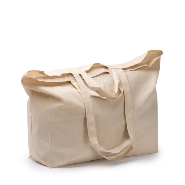 Bolsa de algodón personalizada 150 g/m² con asas dobles de diferente longitud